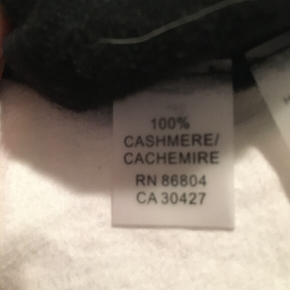 Magaschoni  100 % cashmere black short sleeve turtleneck old school money - Picture 4 of 7